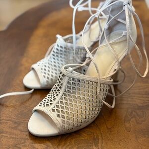 Vince Camuto strappy heels, 9 1/2 cream color